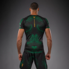 Рашгард - Venum Matupa Short Sleeve Rashguard - Black/Green/Gold​